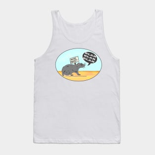 Financial Rat Activist Protester Money Blah Tank Top